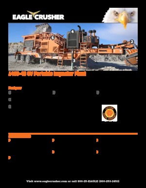 Stații de reciclare moloz Eagle Crusher 1400-45 CV