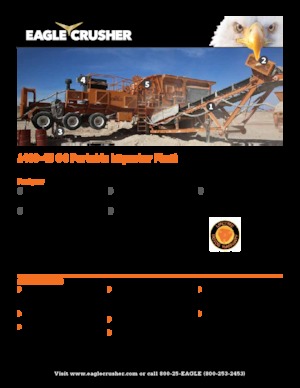 Stații de reciclare moloz Eagle Crusher 1400-45 OC