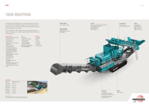 Stații de reciclare moloz Powerscreen 1500 Maxtrak