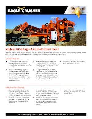 Stații de reciclare moloz Eagle Crusher 2036 Eagle