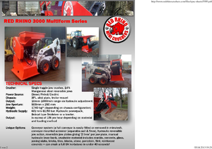 Stații de reciclare moloz Red Rhino 3000 Mini