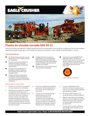 Stații de reciclare moloz Eagle Crusher 500-05 CC