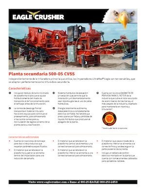 Stații de reciclare moloz Eagle Crusher 500-05 CVSS