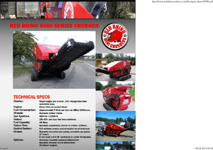 Stații de reciclare moloz Red Rhino 5000