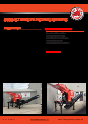 Stații de reciclare moloz Red Rhino 5000 Static Electric Series