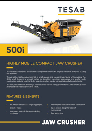 Stații de reciclare moloz Tesab 500i