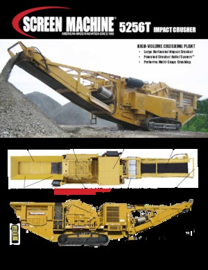 Stații de reciclare moloz Screen Machine Industries  5256T