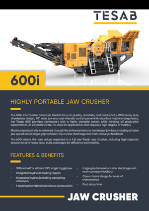 Stații de reciclare moloz Tesab 600i