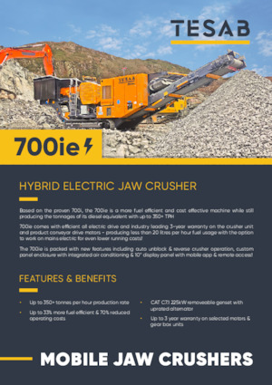 Stații de reciclare moloz Tesab 700ie