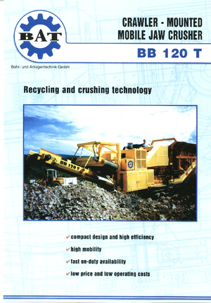 Stații de reciclare moloz BAT BB 120 T
