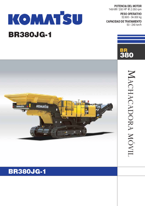 Stații de reciclare moloz Komatsu BR380JG-1E0