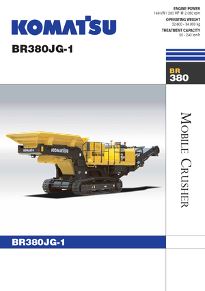 Stații de reciclare moloz Komatsu BR380JG-1E0
