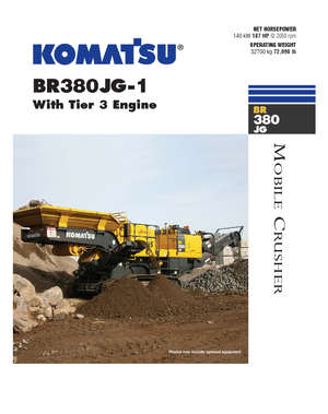 Stații de reciclare moloz Komatsu BR380JG-1E0