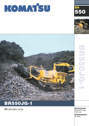 Stații de reciclare moloz Komatsu BR550JG