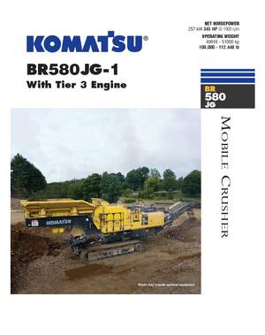 Stații de reciclare moloz Komatsu BR580JG-1