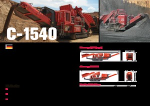 Stații de reciclare moloz Terex-Finlay C 1540 P