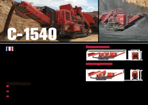 Stații de reciclare moloz Terex-Finlay C 1540 P