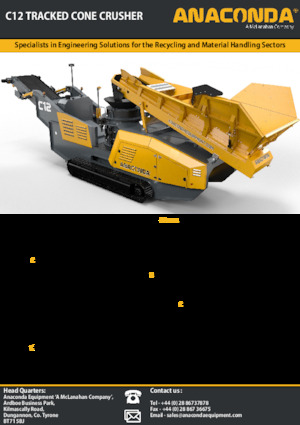 Stații de reciclare moloz Anaconda C12