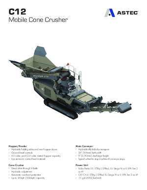 Stații de reciclare moloz Astec C12