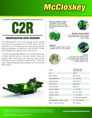 Stații de reciclare moloz McCloskey C2R