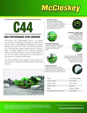 Stații de reciclare moloz McCloskey C44