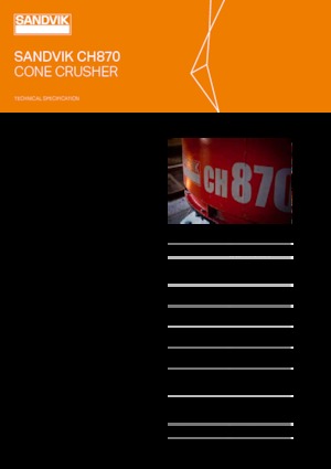 Stații de reciclare moloz Sandvik CH870