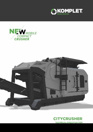 Stații de reciclare moloz Komplet CITY CRUSHER 704 DUAL POWER