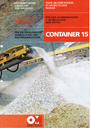 Stații de reciclare moloz OM Container 15
