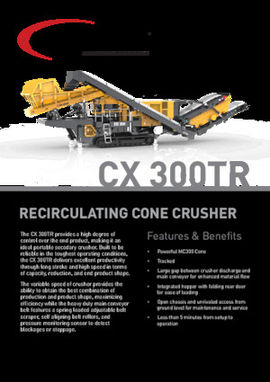 Stații de reciclare moloz Screen Machine Industries  CX 300TR