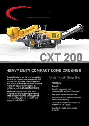 Stații de reciclare moloz Screen Machine Industries  CXT 200