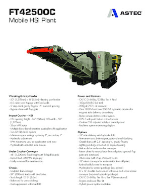 Stații de reciclare moloz Astec FT4250