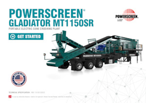 Stații de reciclare moloz Powerscreen Gladiator MT1150SR