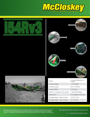 Stații de reciclare moloz McCloskey I54R V3