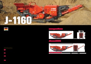 Stații de reciclare moloz Terex-Finlay J 1160