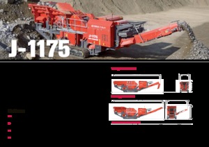 Stații de reciclare moloz Terex-Finlay J 1175