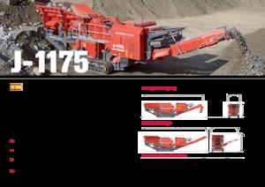Stații de reciclare moloz Terex-Finlay J 1175
