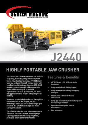 Stații de reciclare moloz Screen Machine Industries  J2440