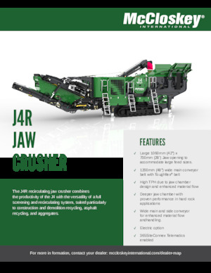 Stații de reciclare moloz McCloskey J4R