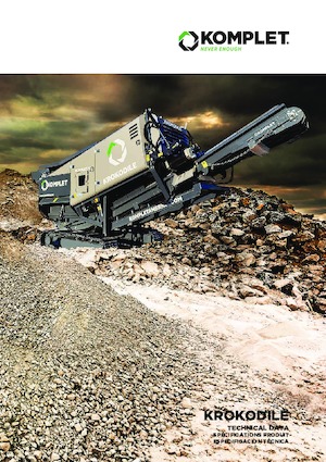 Stații de reciclare moloz Komplet KROKODILE