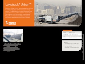 Stații de reciclare moloz Metso Lokotrack Urban LT 106