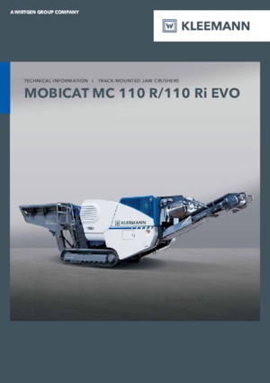 Stații de reciclare moloz Kleemann MC 110 R EVO