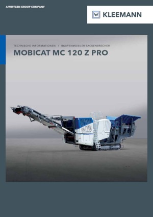 Stații de reciclare moloz Kleemann MC 120 Z PRO