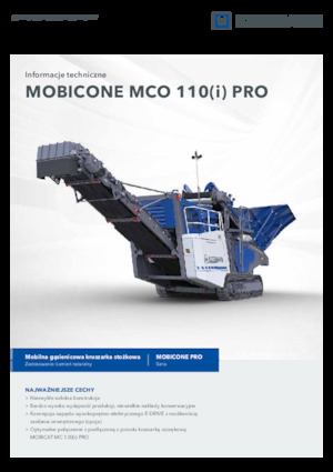 Stații de reciclare moloz Kleemann MCO 110 PRO
