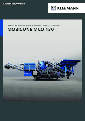 Stații de reciclare moloz Kleemann MCO 130 PRO