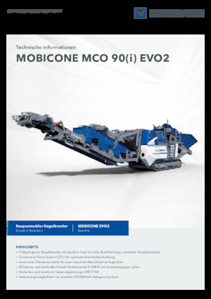 Stații de reciclare moloz Kleemann MCO 90 EVO2