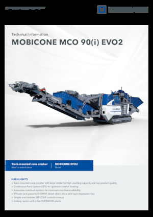Stații de reciclare moloz Kleemann MCO 90 EVO2