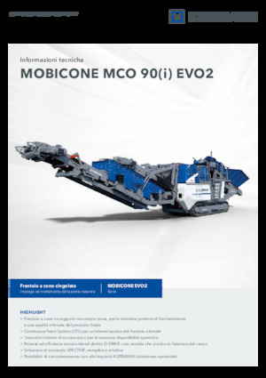 Stații de reciclare moloz Kleemann MCO 90 EVO2
