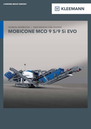 Stații de reciclare moloz Kleemann MCO 9 Si EVO