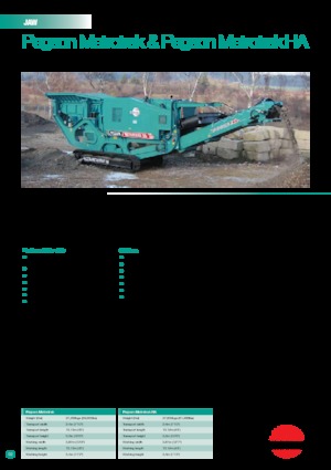 Stații de reciclare moloz Powerscreen METROTRAK HA