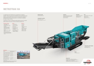 Stații de reciclare moloz Powerscreen METROTRAK HA